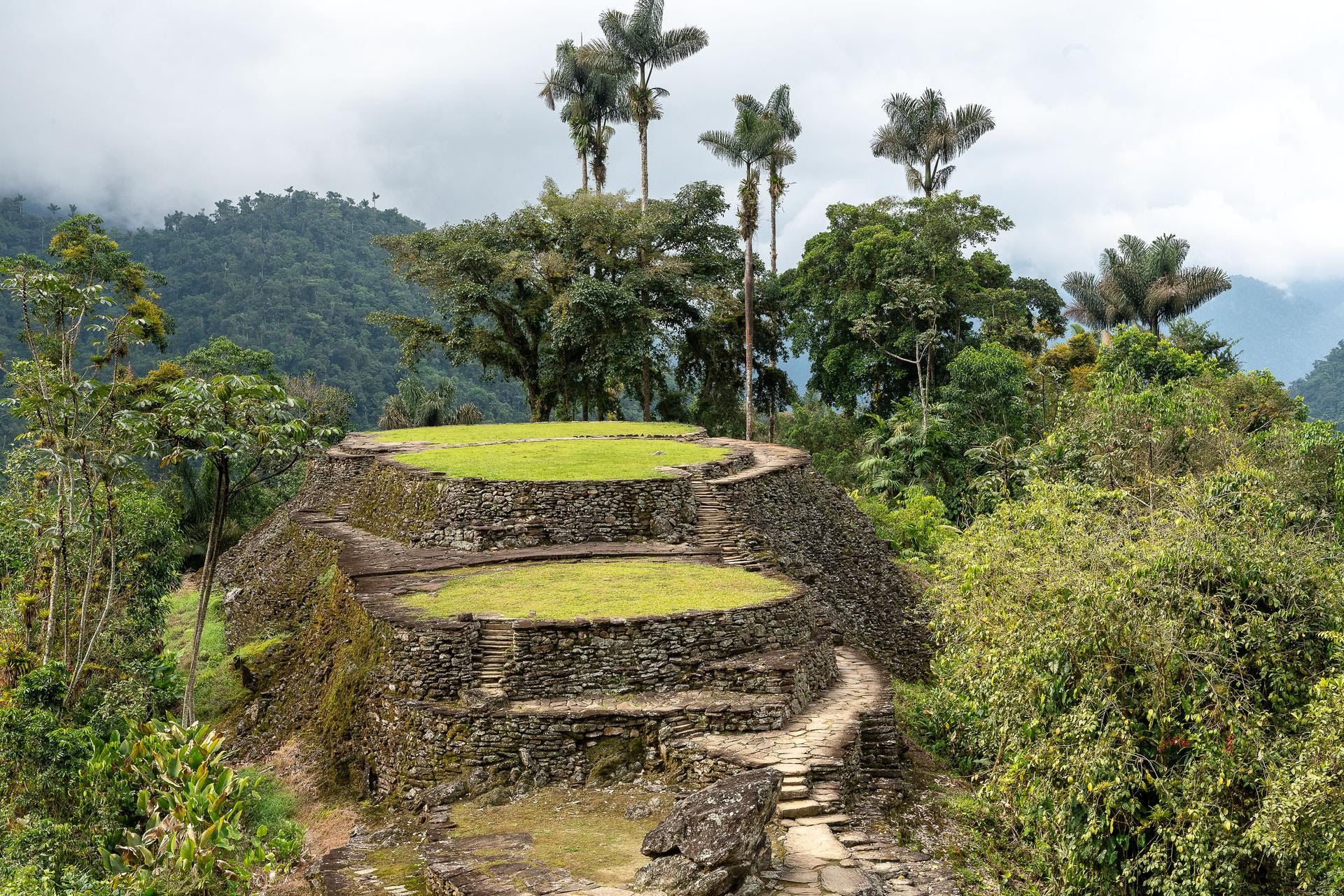 Aree pianeggianti sopraelevate della Ciudad Perdida © Foto: Jorge Mario Arango.